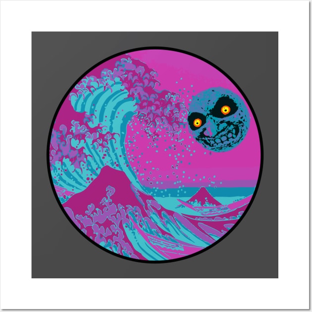 Great Wave Moon Wall Art by Rickster07